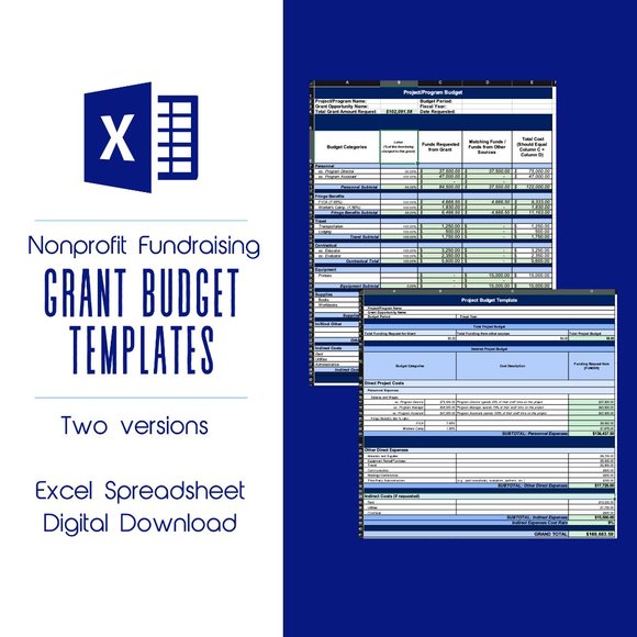 Nonprofit Budget Template for Grant Proposals | Grant Budget Templates - Picture 1 of 5